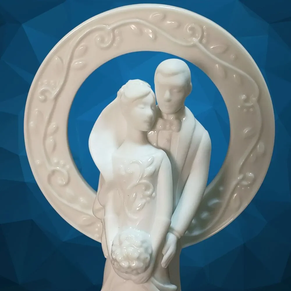 Hallmark Keepsake Porcelain Wedding Cake Topper, 